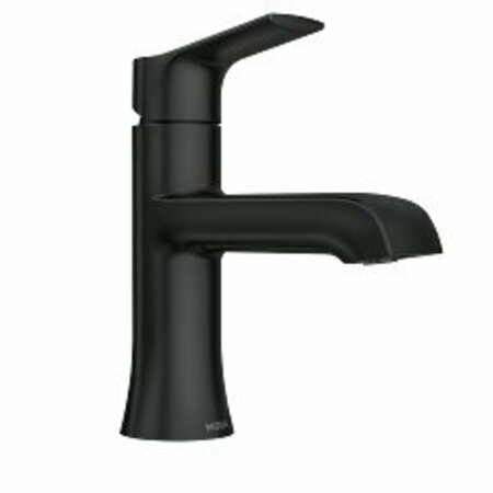 MOEN One-Handle High Arc Bathroom Faucet in Matte Black 84540BL